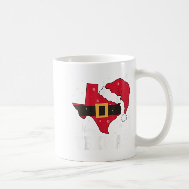 Funny Texas Merry Texmas Weihnachts-Staat Weihnach Kaffeetasse (Rechts)