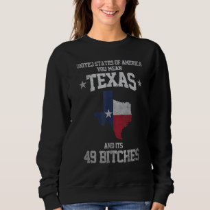 Funny Texas und seine 49 Staaten Usa Texan Vintage Sweatshirt