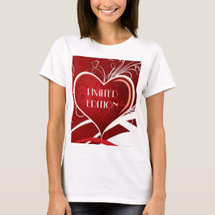 Funny Text Design und großes rotes Herz T-Shirt