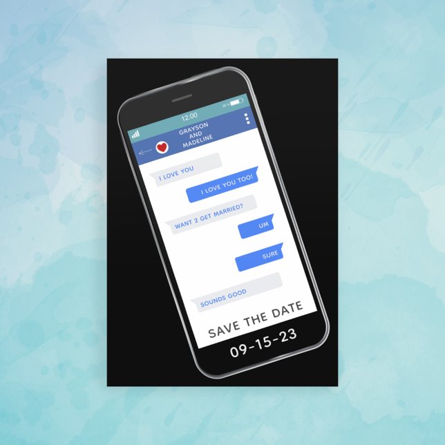 Funny Text Message Wedding Save the Date (Von Creator hochgeladen)