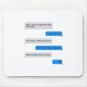 Funny Text Mousepad