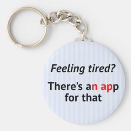 Funny Text Stripe Geek Schlüsselanhänger