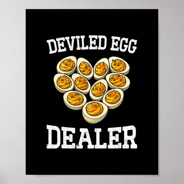 Funny Thanksgiving Deviled Egg Dealer You Know Why Poster (Vorne)