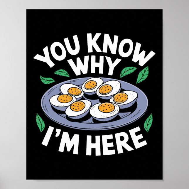 Funny Thanksgiving Dinner You Know Why I'm Here Re Poster (Vorne)