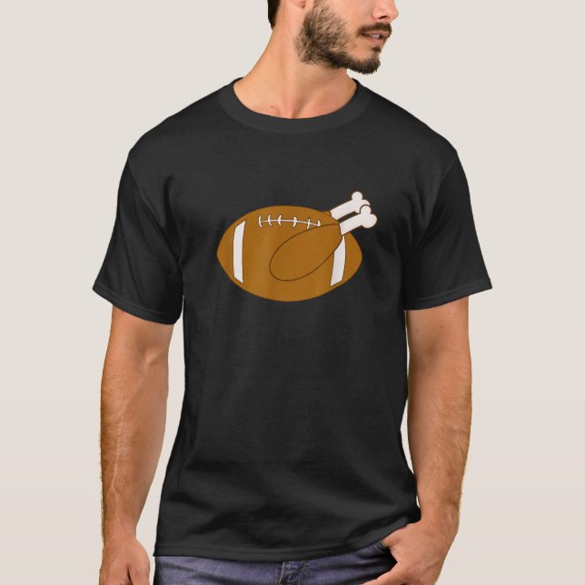 FUNNY THANKSGIVING FOOTBALL TURKEY  T-Shirt (Vorderseite)