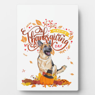 Funny Thanksgiving Gifts  German Shepherd Dog Fotoplatte