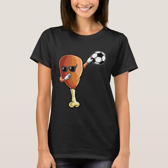 Funny Thanksgiving Soccer Team Player Coach Turkey T-Shirt (Vorderseite)