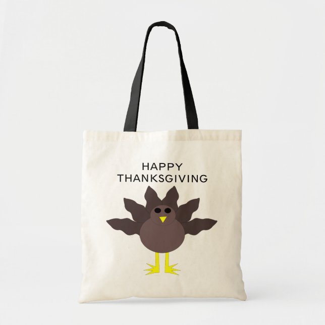 Funny Thanksgiving Turkey Customizable Bag Tragetasche (Vorne)
