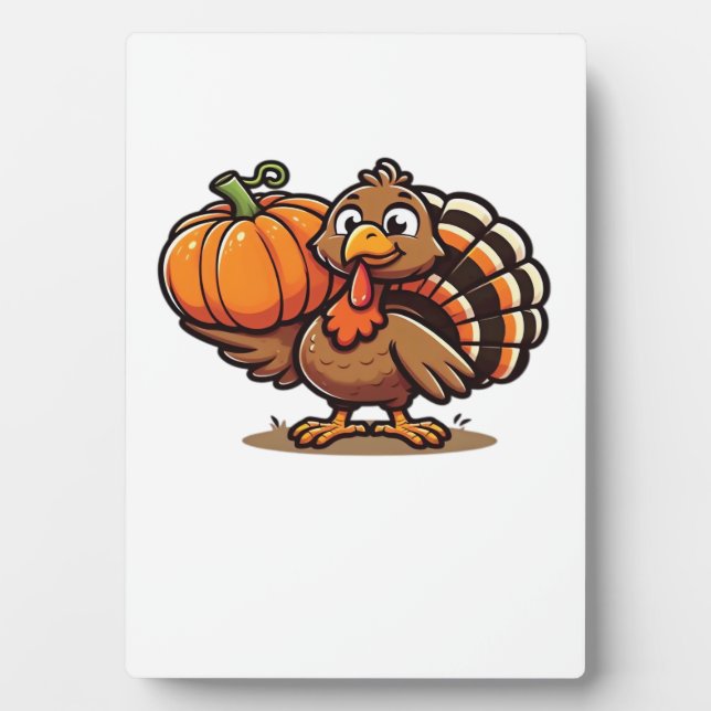 Funny Thanksgiving Turkey Design  Family Holiday M Fotoplatte (Vorderseite)