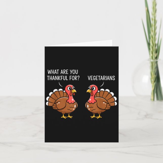 Funny Thanksgiving Turkey Design - What Are You Th Karte (Vorderseite)