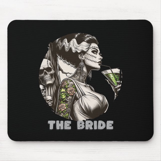 Funny the Bridge The Monster Frankenstein Spooky H Mousepad (Vorne)