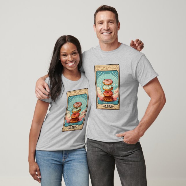 Funny the Donut Tarot Card T-Shirt (Unisex)
