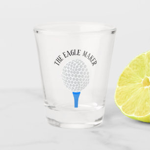 Funny the Eagle Maker Golf Ball T-Shirt Schnapsglas