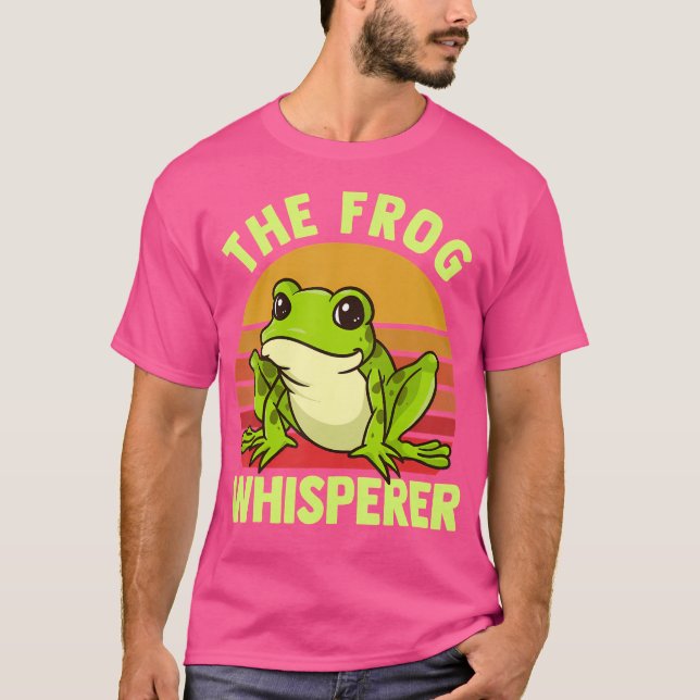 Funny the Frog Whisperer Funny Tree Frogs Niedlich T-Shirt (Vorderseite)