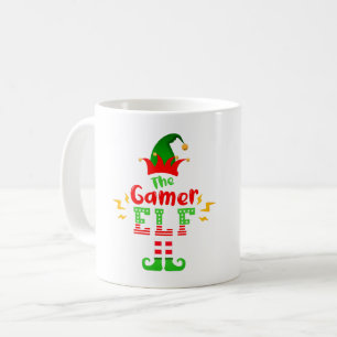 FUNNY THE GAMER ELF - CHRISTMAS FUN KAFFEETASSE