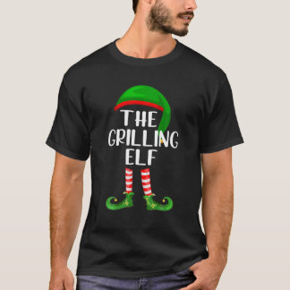 Funny the Grilling Elf Matching Family Weihnachten T-Shirt