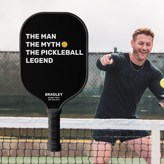 Funny the Man, Myth, Pickleball Legende benutzerde Pickleball Schläger (Von Creator hochgeladen)
