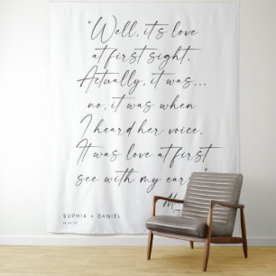 Funny the Office Quote Wedding Banner Wandteppich