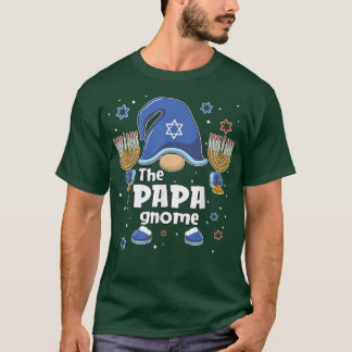Funny The Papa Gnome Hanukkah Matching Family Paja T-Shirt