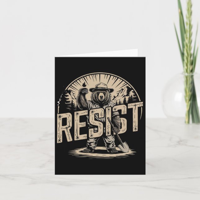 Funny The Resist Nationalpark Karte (Vorderseite)