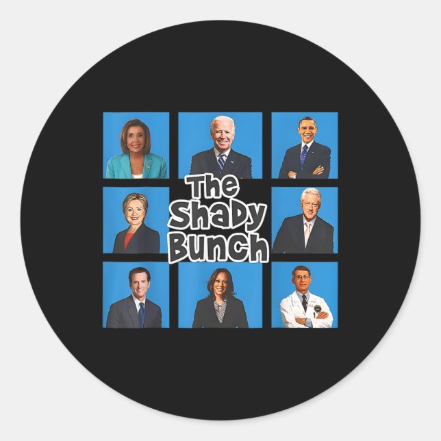 Funny The Shady Bunch 2024 Runder Aufkleber (Vorderseite)