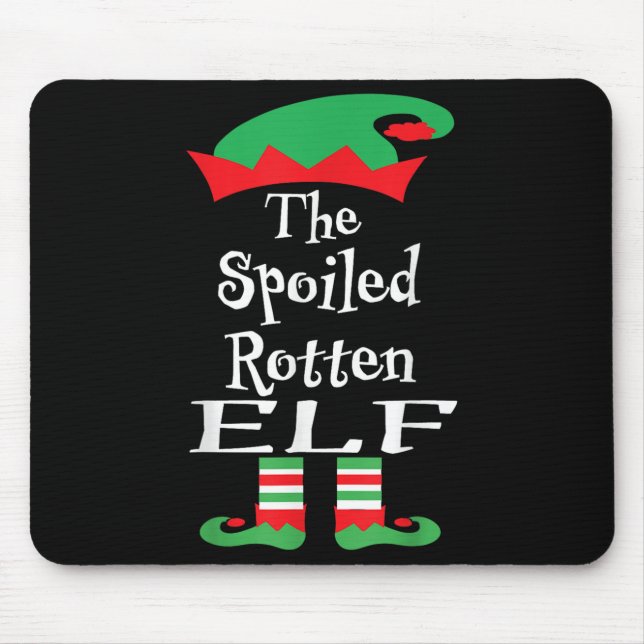 Funny The Siled Rotten Elf Shirt Weihnachten Match Mousepad (Vorne)