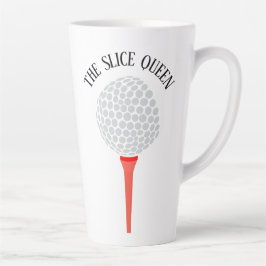 Funny the Slice Queen Golf Ball T-Shirt Milchtasse