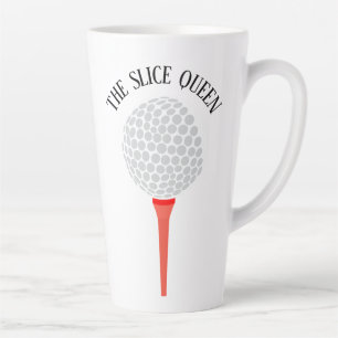 Funny the Slice Queen Golf Ball T-Shirt Milchtasse