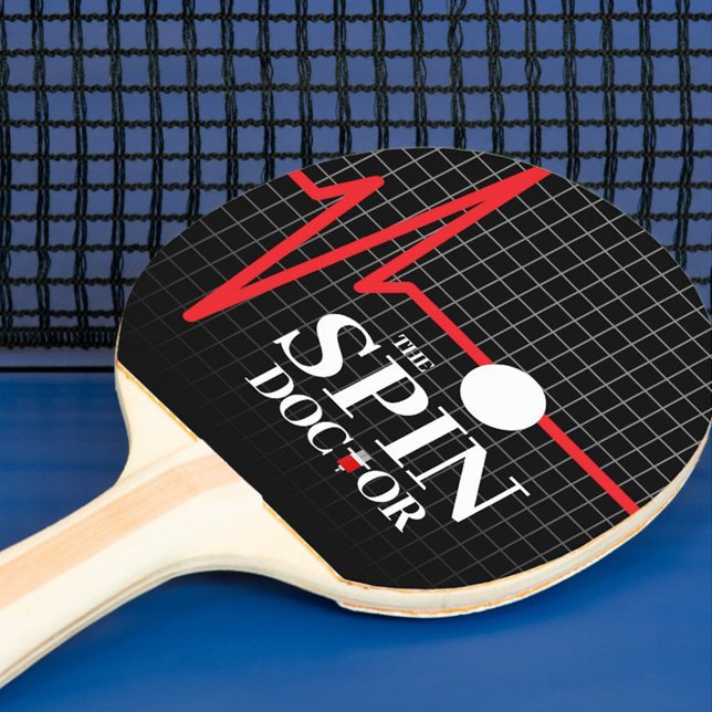 Funny the Spin Doctor Spritze Heartbeat Chart Tischtennis Schläger (Funny the Spin Doctor Table Tennis Paddle Cover Photo)