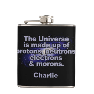 Funny "The Universe" individuelle Name Flask Flachmann