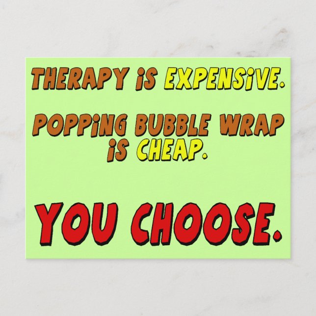 Funny Therapy T-shirts Ohrs Postkarte (Vorderseite)