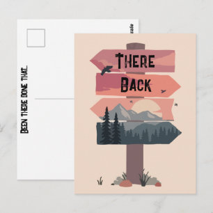 Funny There & Back waren da getan, dass Urlaub Postkarte