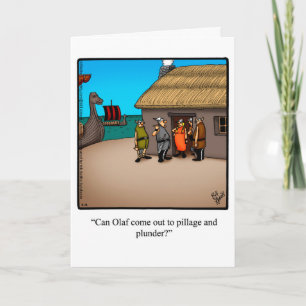 Funny Thinking Sie Spaß Grußkarte Karte