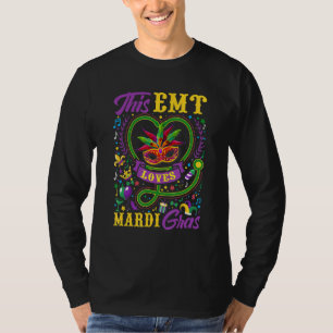 Funny This Emt Lieben Mardi Gras Crawfish Karneval T-Shirt