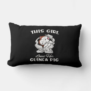 Funny this Girl Lieben ihre Guinea Pig Niedliches Lendenkissen