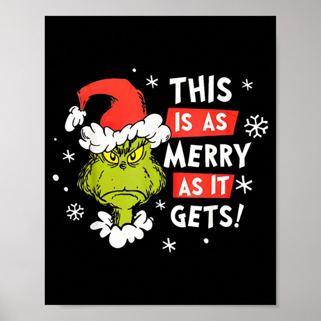 Funny This Is As Merry As It Gets Christmas, Sarca Poster (Vorne)