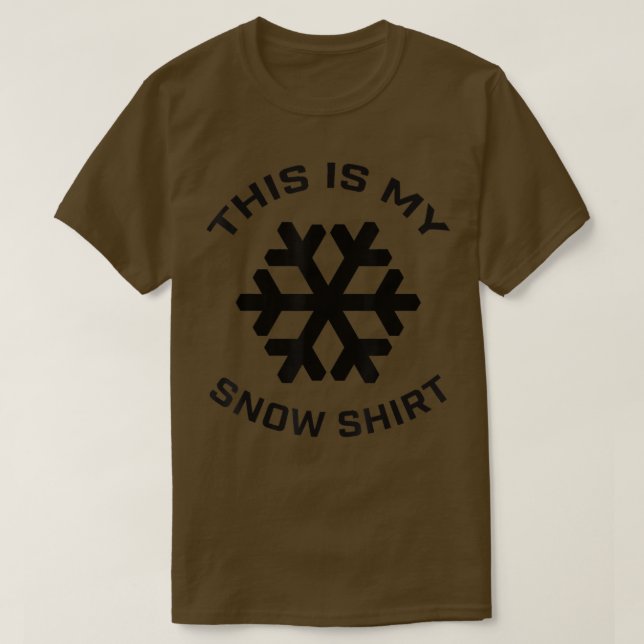 Funny This Is My Snow Day Winter Snowflakes Teache T-Shirt (Design vorne)