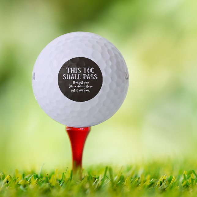 Funny This Too soll passieren wie Nierenstein schw Golfball (Golf ball on red tee.)