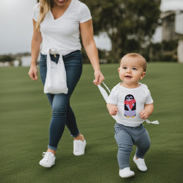 Funny Thuglife Penguin Baby Fine Jersey T - Shirt