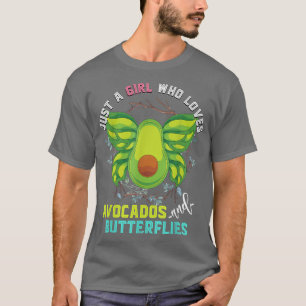 Funny Tier nur ein Mädchen, das Avocados und Bu Li T-Shirt