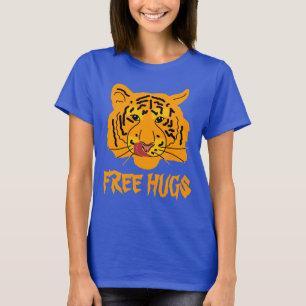 Funny Tiger Free Hugs einzigartig anpassbar T-Shirt