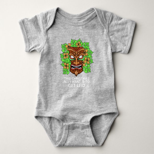 Funny Tiki Mask Custom Text Shirts & Jacken (Vorderseite)