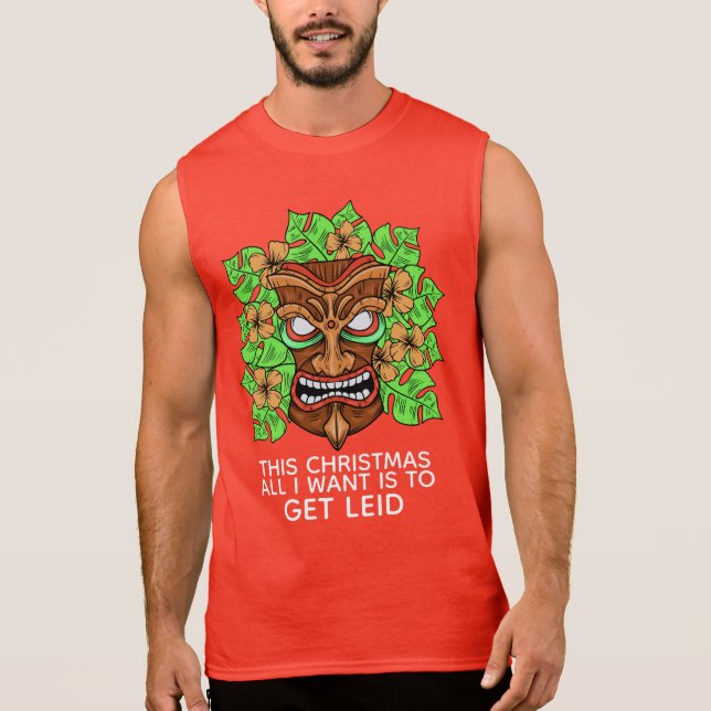 Funny Tiki Mask Custom Text Shirts & Jacken (Vorderseite)