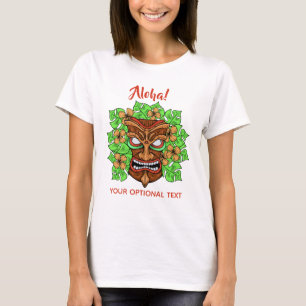 Funny Tiki Mask Custom Text Shirts & Jacken