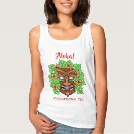 Funny Tiki Mask Custom Text Shirts & Jacken