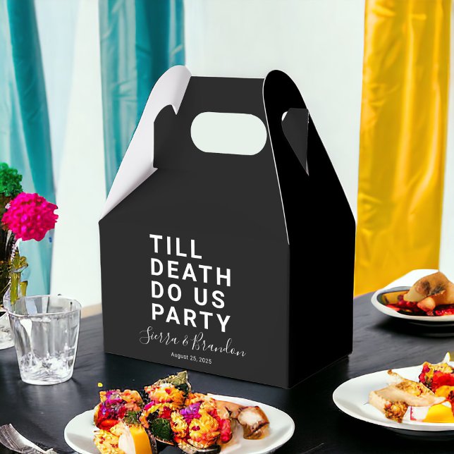 Funny Till Death Do us Party Hochzeit oder Verlobu Geschenkschachtel (Von Creator hochgeladen)