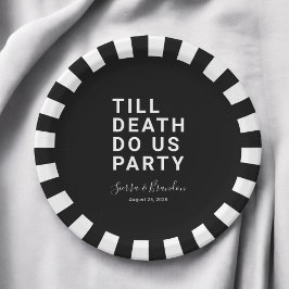Funny Till Death Do us Party Hochzeit oder Verlobu Pappteller