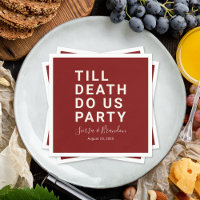 Funny Till Death Do us Party Hochzeit oder Verlobu