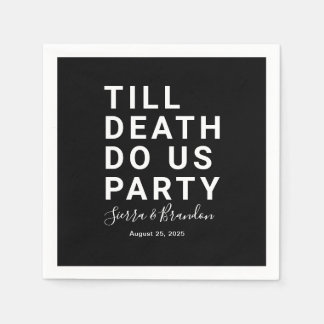 Funny Till Death Do us Party Hochzeit oder Verlobu Serviette