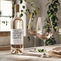 Funny Till Death Do us Party Hochzeit oder Verlobu